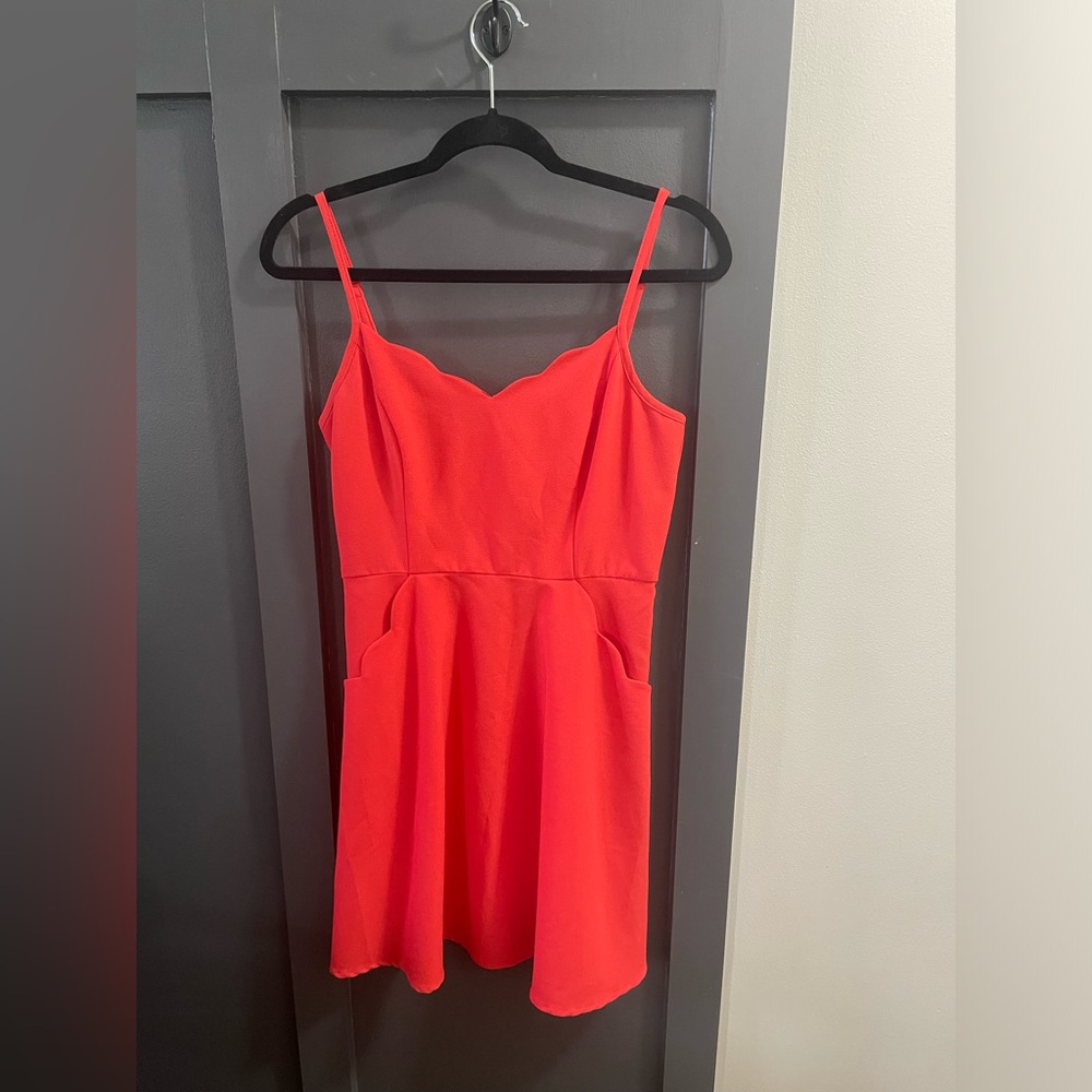 Target Scalloped Dress with Pockets